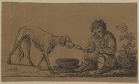 Z 002
<br/>
Jongetje geeft een hond eten
<br/>
<em>Plonski, Michal (1778-1812)</em>